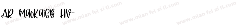 AR MaoKaiGB HV字体转换